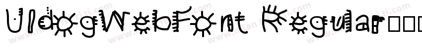 UIdogWebFont Regular字体转换